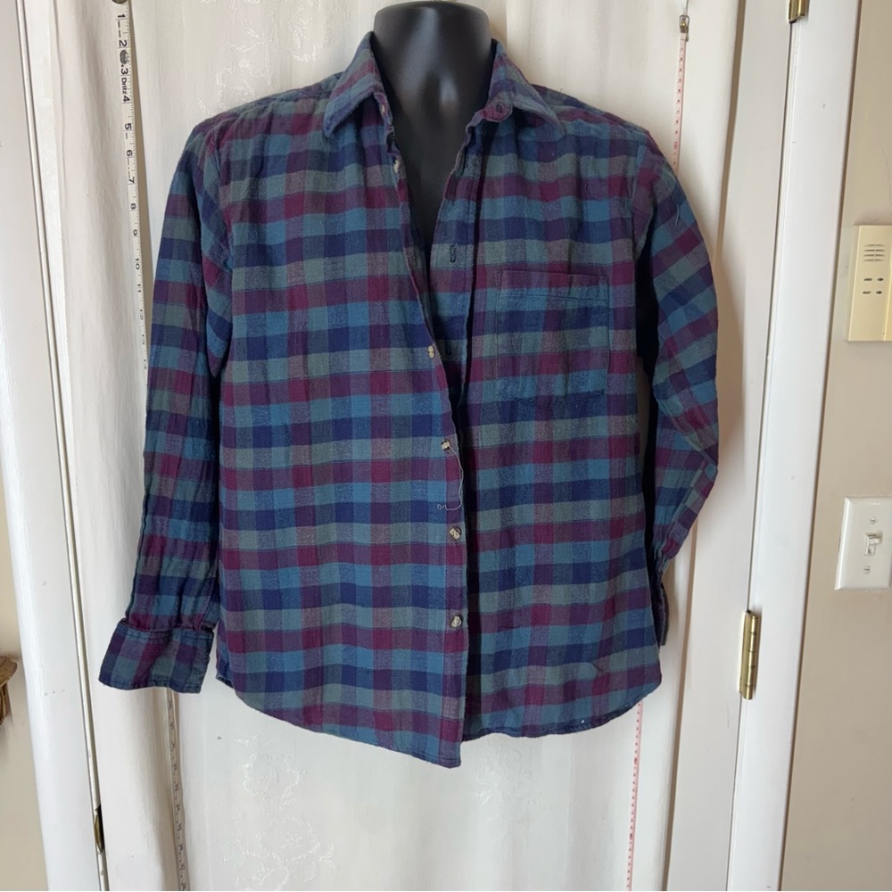 Vintage Men's Trails Flannel Button-Down